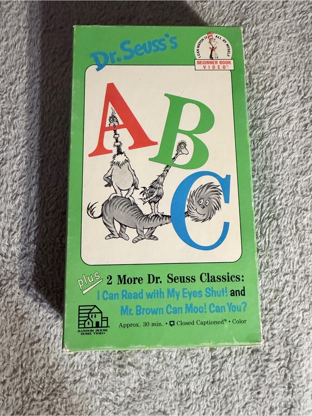 Dr. Seuss ABC Beginner Book Video - Green Cover VHF